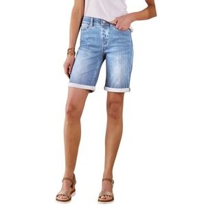 SOFT SURROUNDINGS Ultimate Denim‎ Pull On Relaxed Shorts. Size Small